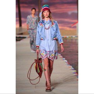Tommy Hilfiger Embroidered Oxford Shirtdress